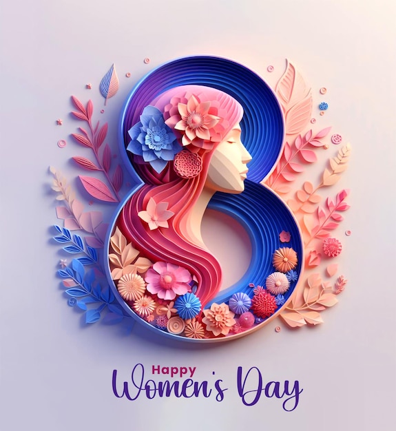 International Womens Day Womens background ai generative