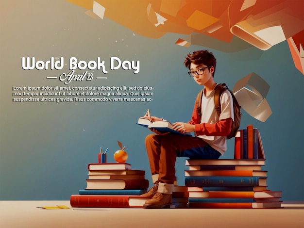 International World Book Day Designed to greeting or celebrate World Book Day