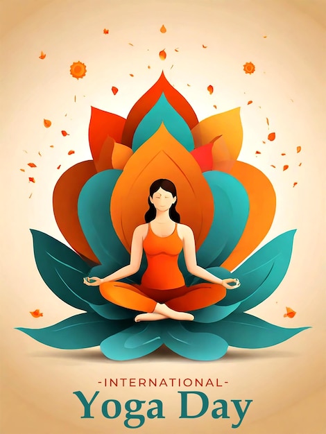 International yoga day background