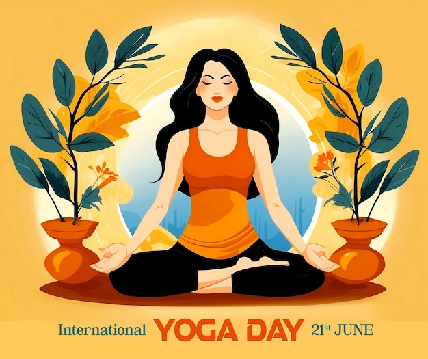 PSD international yoga day banner design