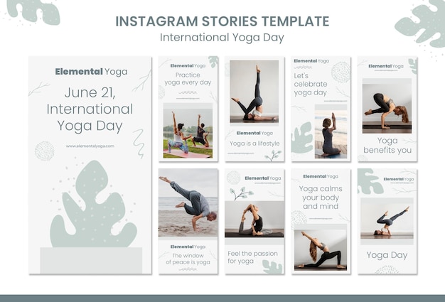 International yoga day instagram stories