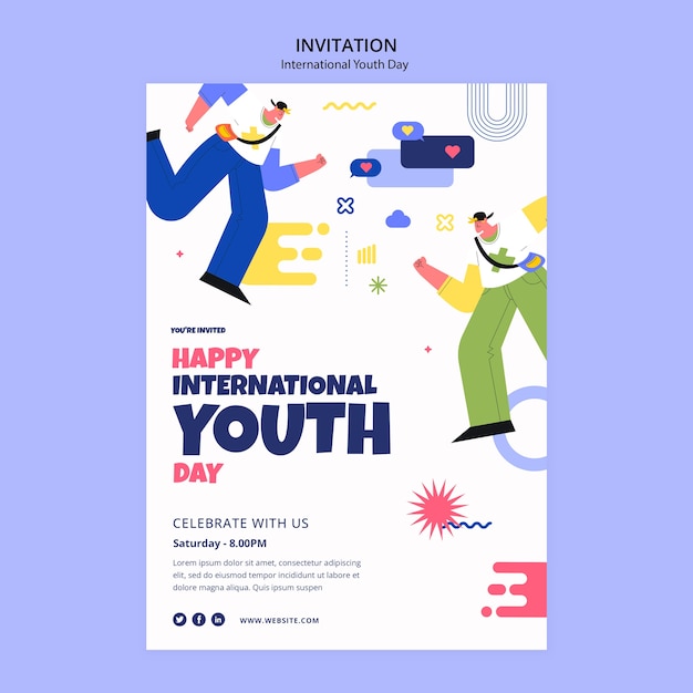 International youth day invitation