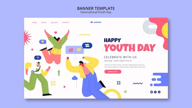 International youth day landing page