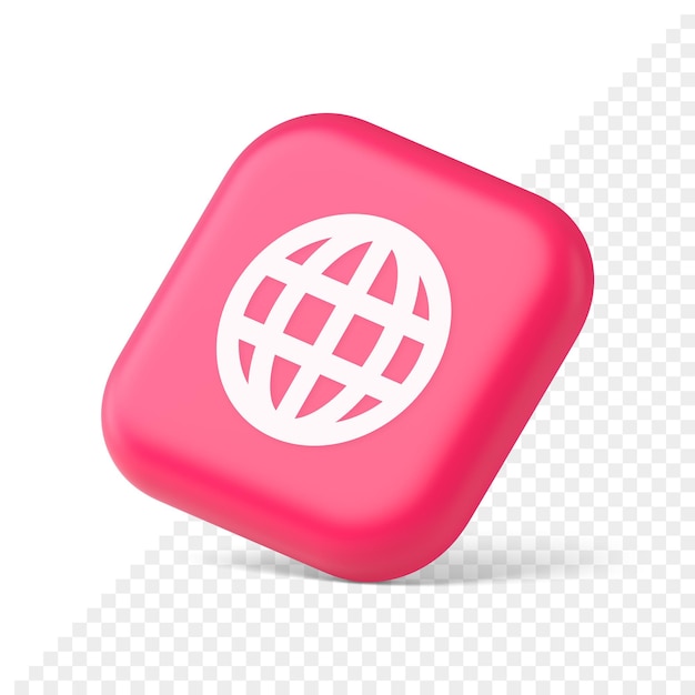 Internet connection global browsing information button cyberspace data search 3d isometric icon