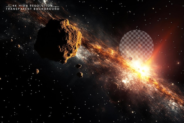 Interplanetary Dust and asteroid meteoroid transparent background PSD