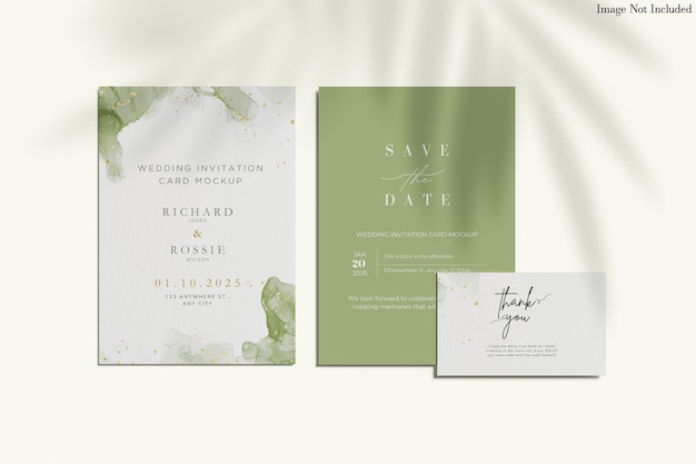 PSD invitation mockup