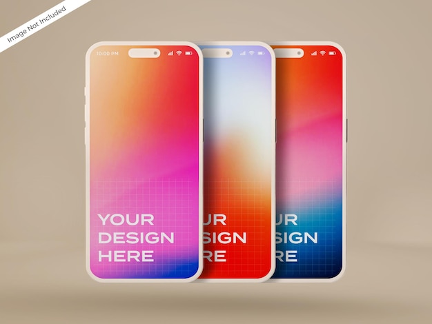 iPhone 14 pro max mockup. Smartphone clay mockup. iPhone scene ui ux app presentation mockup