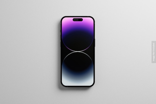 Iphone 14 pro max smartphone mockup 3d composition