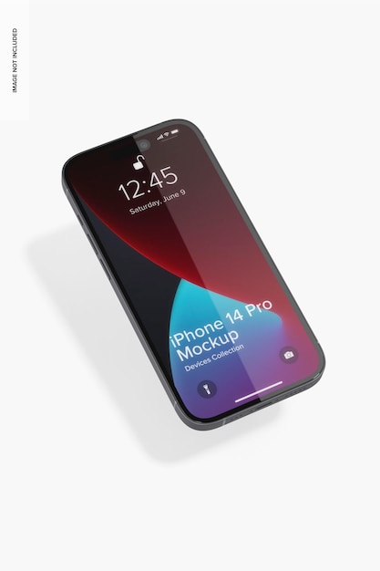 iPhone 14 Pro Mockup, Left View