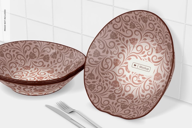 Irregular Shaped Plate Mockup 02