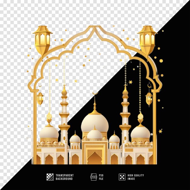 PSD islamic frame images without quality background