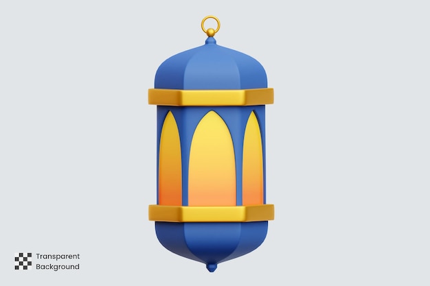 Islamic Lantern 3D Illustrations