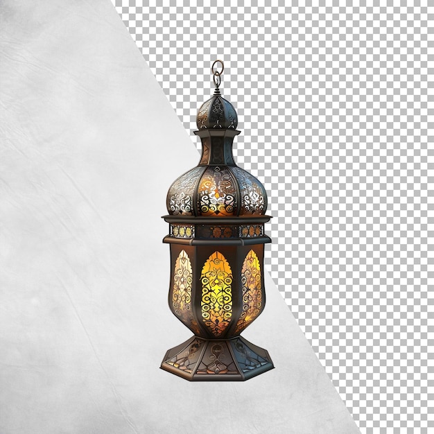 Islamic Lantern Isolated on transparent background