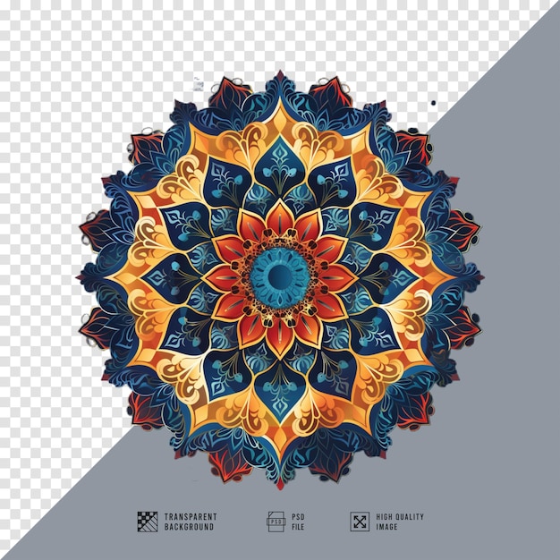 PSD islamic mandala without background hd quality