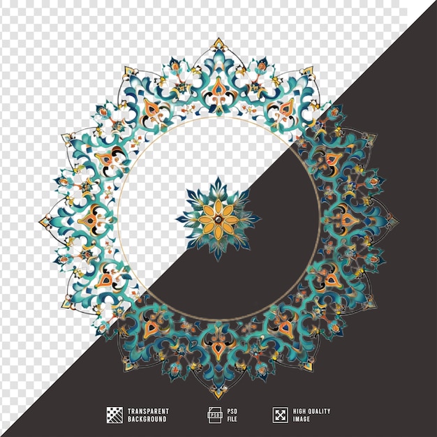 PSD islamic mandala without background hd quality