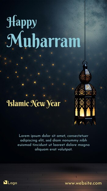 Islamic New Year greeting background