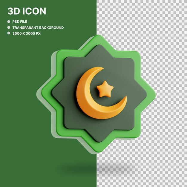 islamic ornament 3d graphic illustration