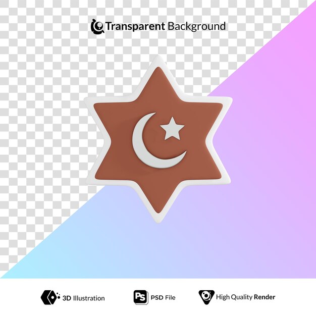 Islamic Ramadan Eid Mubarak 3D Illustration