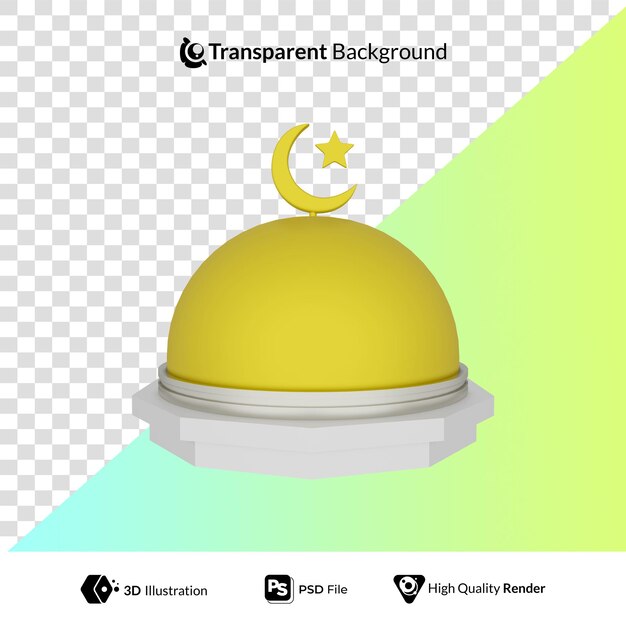 Islamic Ramadan Eid Mubarak 3D Illustration