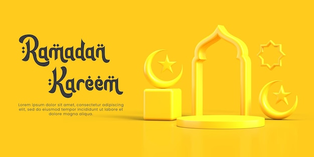 Islamic Ramadan Podium