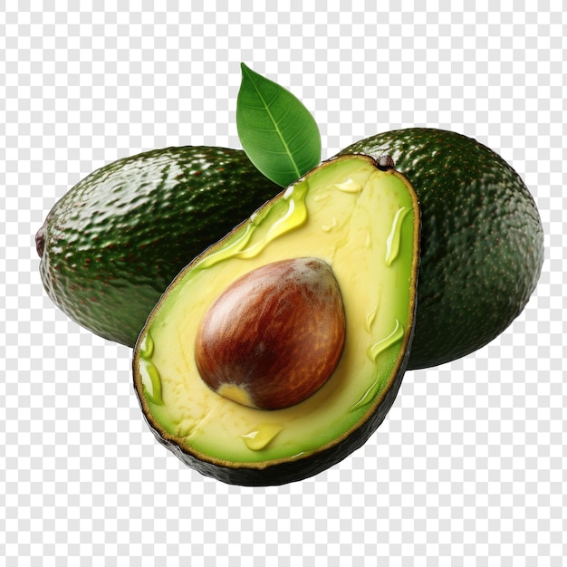 Isolate Avocado Style Png With White Background Illustration generative IA