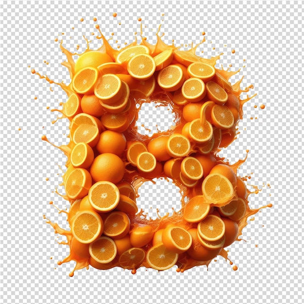 Isolated 3D Letter on a Clear PNG Canva