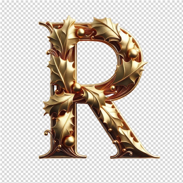 PSD isolated 3d letter on a clear png canva