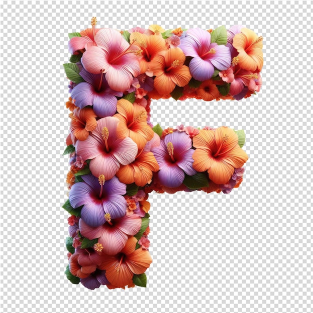 Isolated 3D Letter on a Clear PNG Canva