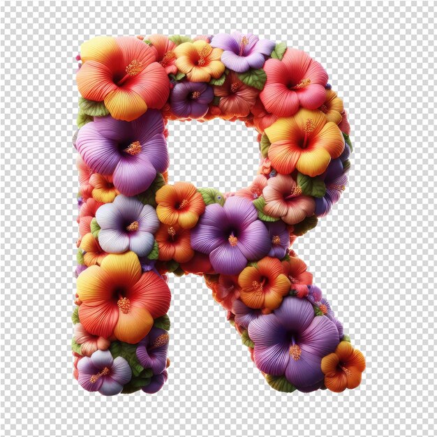 PSD isolated 3d letter on a clear png canva