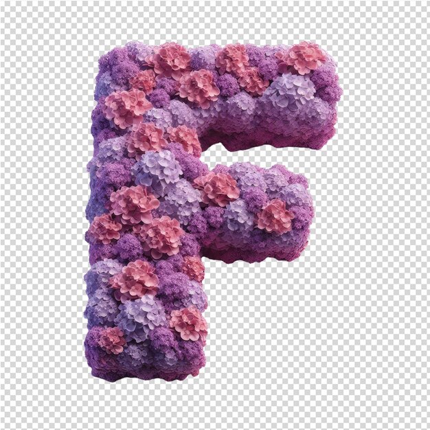 Isolated 3D Letter on a Clear PNG Canva