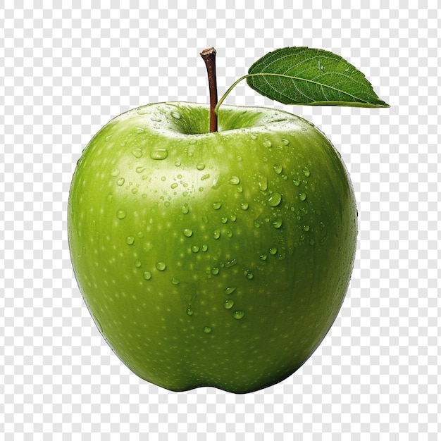 PSD isolated apple style png with white background cartoon generative ia