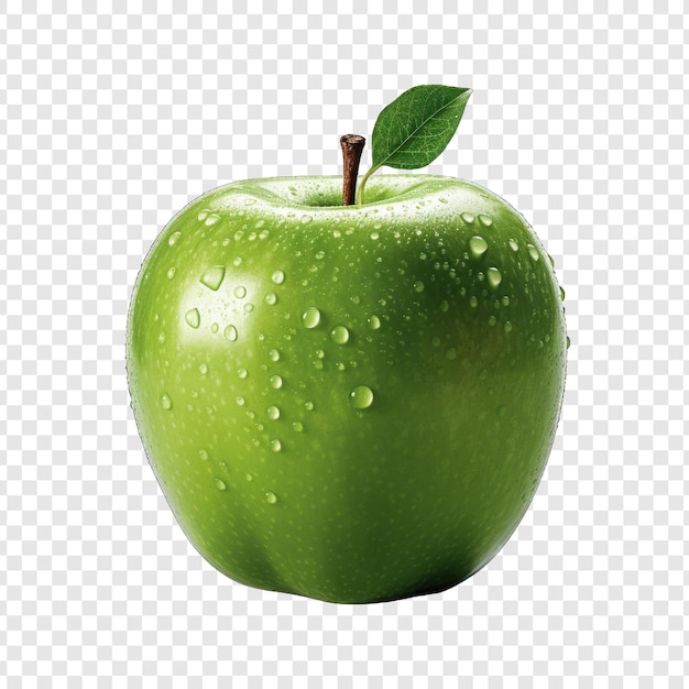 PSD isolated apple style png with white background minimalist generative ia