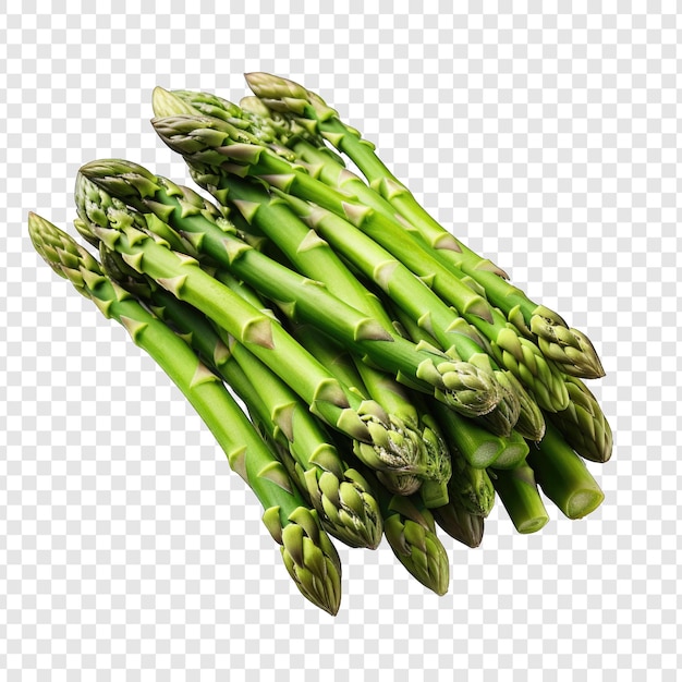 PSD isolated asparagos style png with white background illustration generative ia