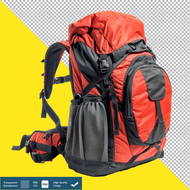 Isolated Backpack on White Background Transparent PNG PSD