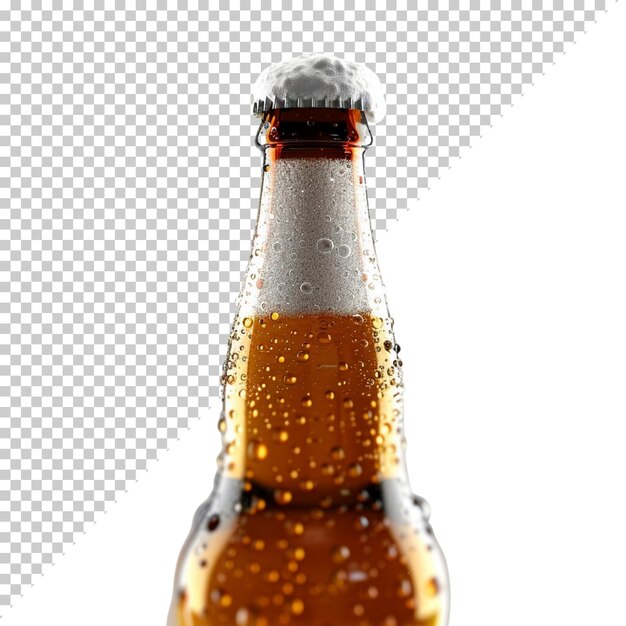 Isolated beer composition on transparent background