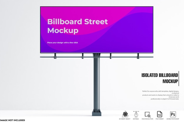 Isolated Billboard Mockup