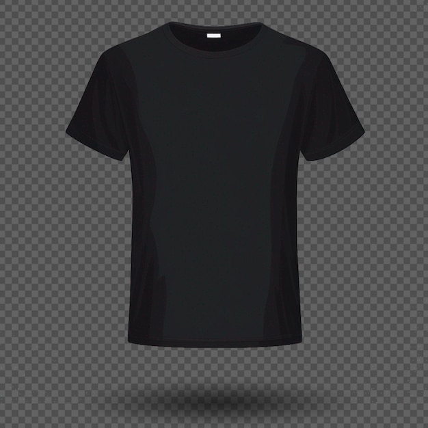 PSD isolated black tshirt mockup