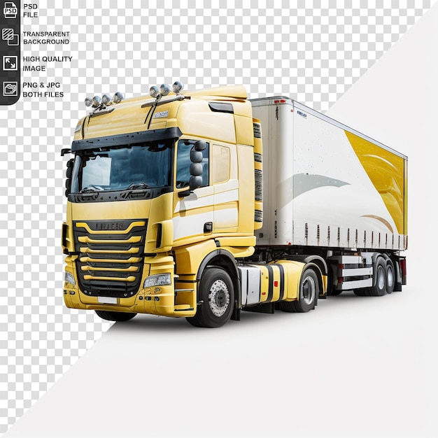 Isolated box truck template