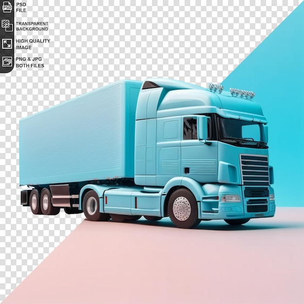 Isolated box truck template