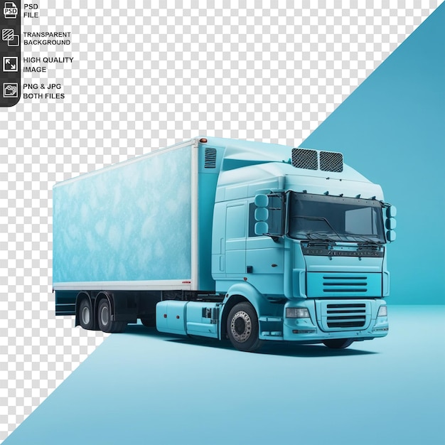 Isolated box truck template