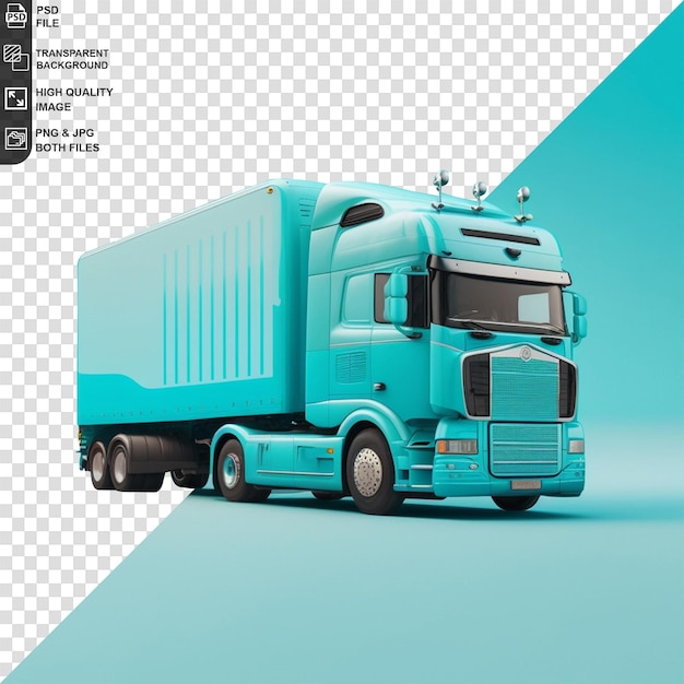 Isolated box truck template