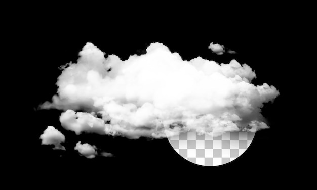 Isolated cloud background