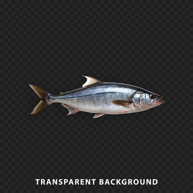 Isolated fish on a transparent background showcasing its natural beauty