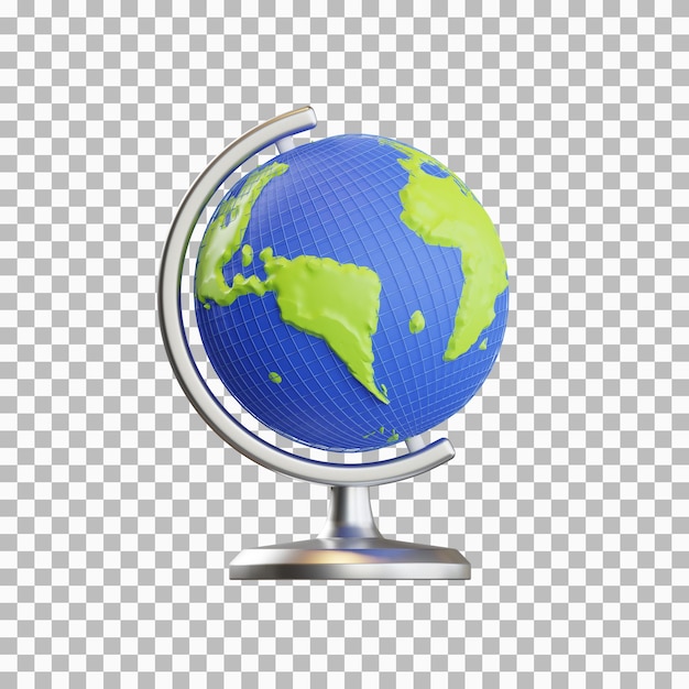 Isolated globe 3d icon