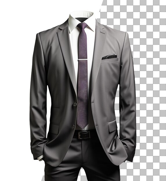 Isolated man suit jacket with transparent background