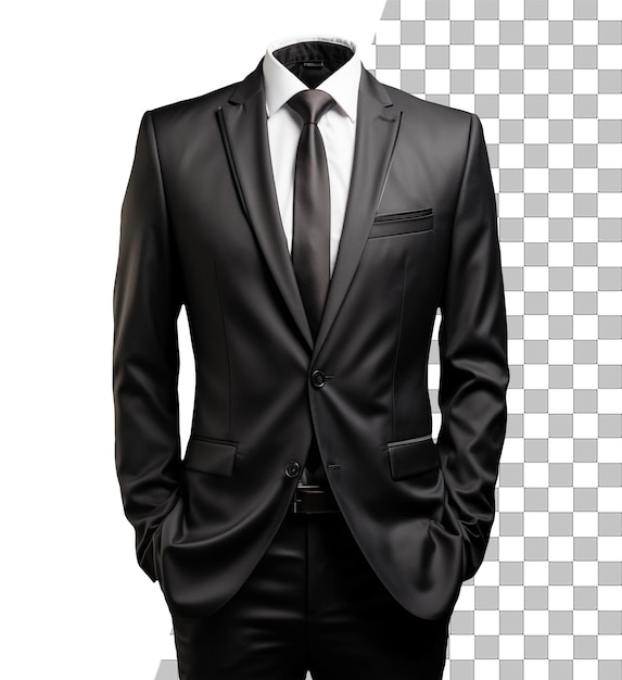 Isolated man suit jacket with transparent background