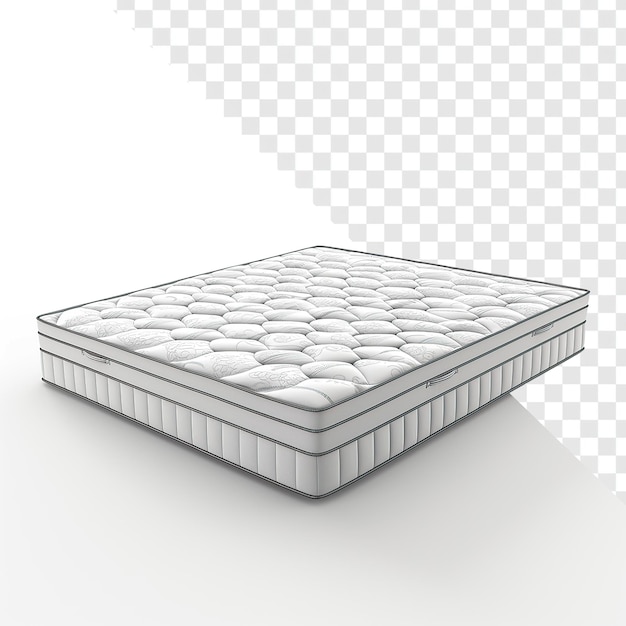 Isolated Mattress Spring on Transparent Background