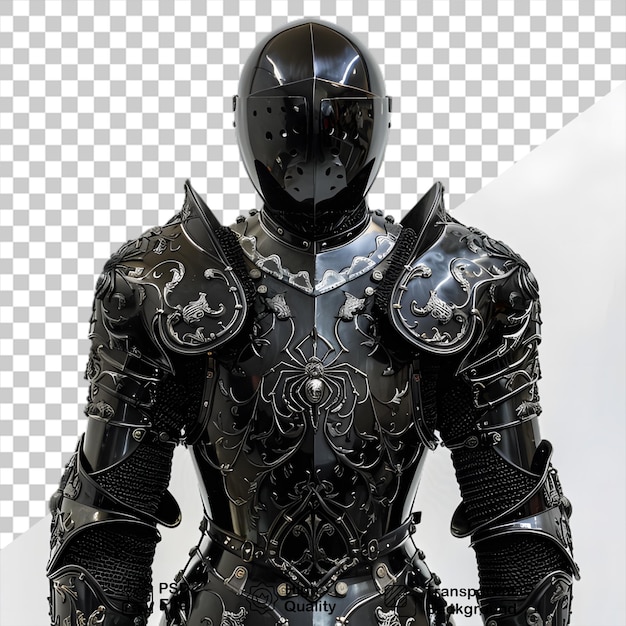 Isolated Medieval Knight Armor Design with no background