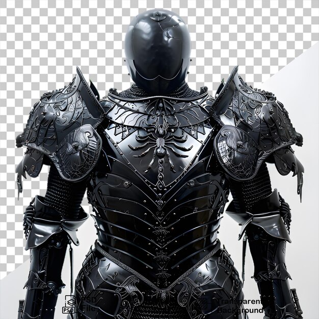 Isolated Medieval Knight Armor Design with no background