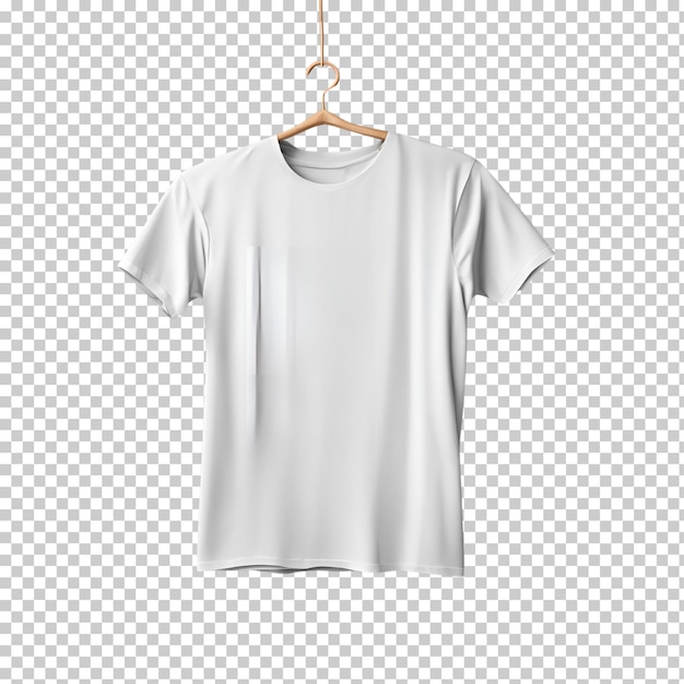 PSD isolated opened white tshirt